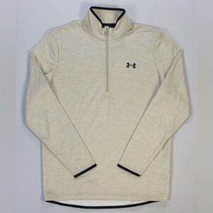 Men's Under Armour Loose Fit Quarter Zip Fleece Pullover with Black Trim